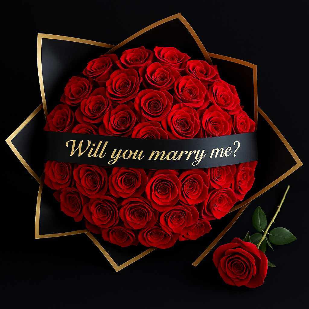 25 Rozen Boeket - Rood