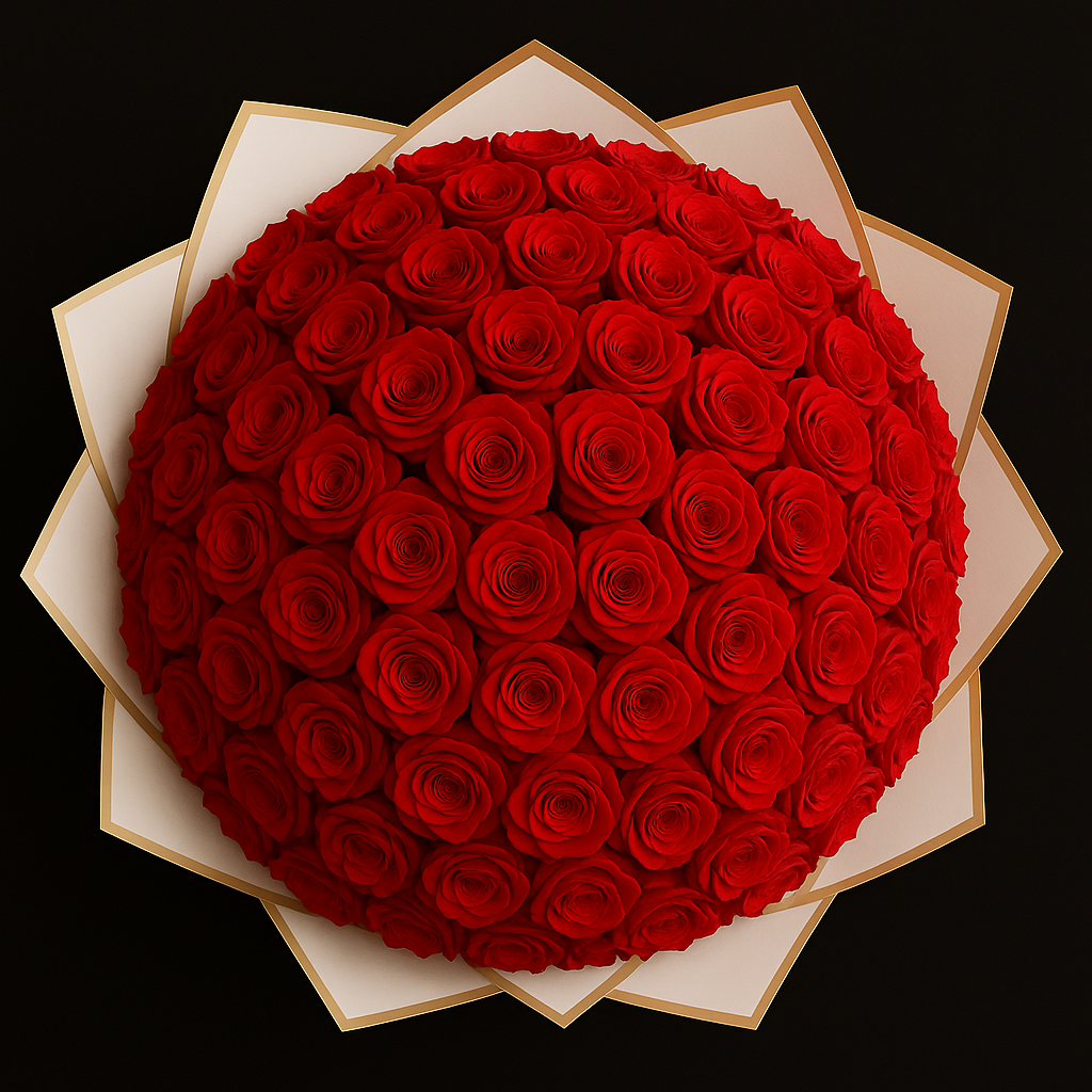 100 Rozen Boeket - Rood