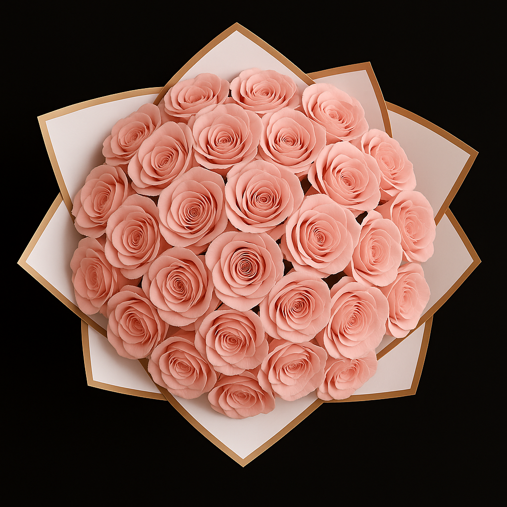 25 Rozen Boeket - Roze